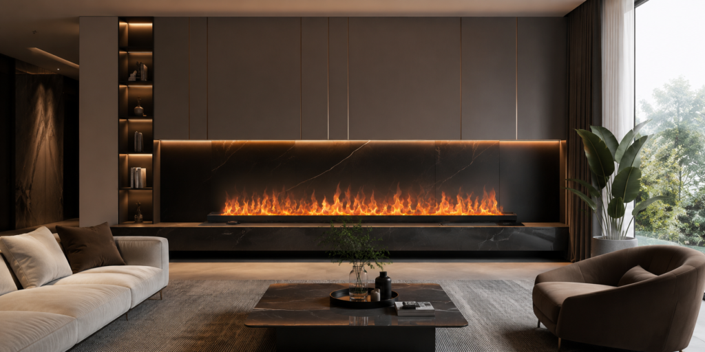 Water Vapor Fireplace Interior Design
